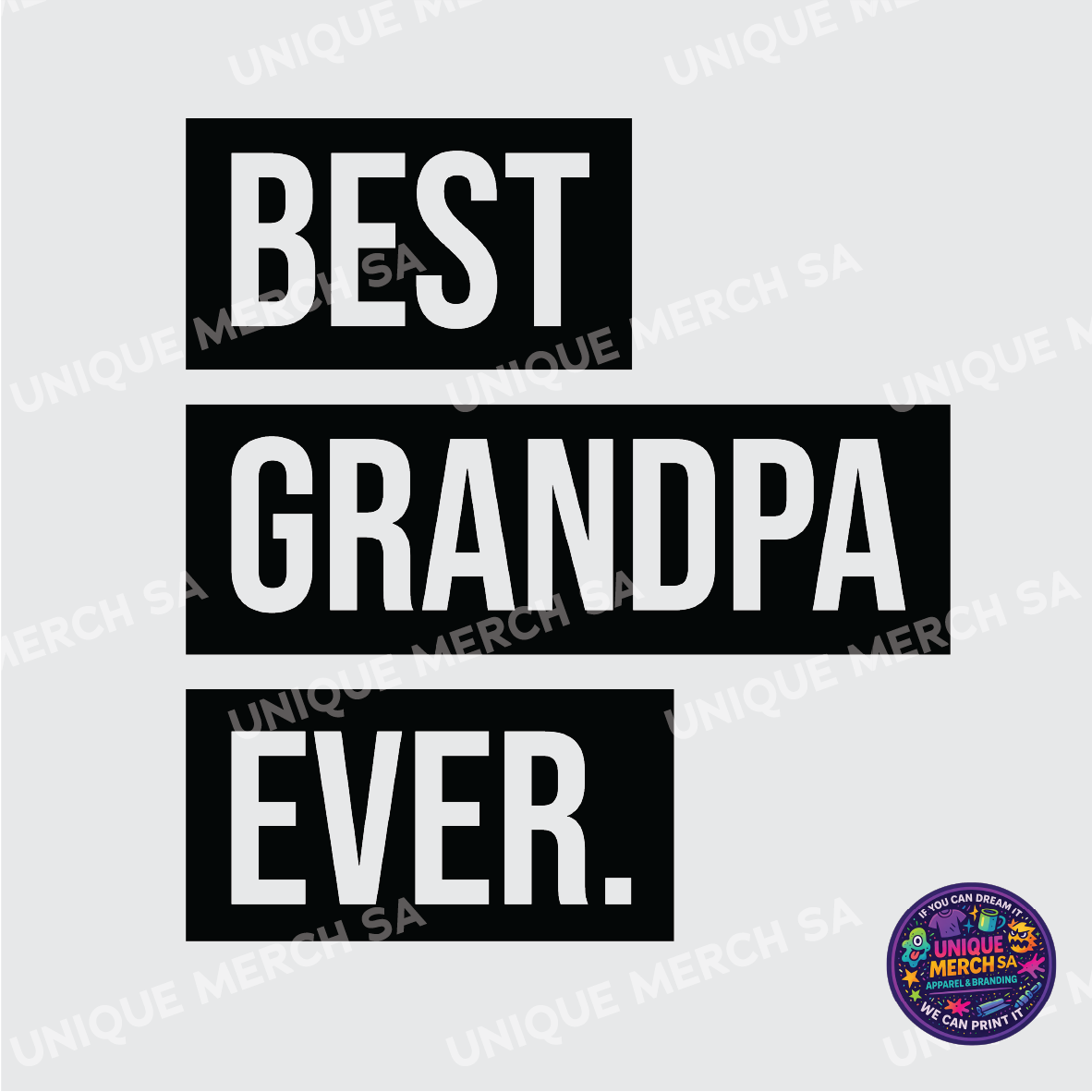DTF Transfer - Father's Day Special - Best Grandpa Ever