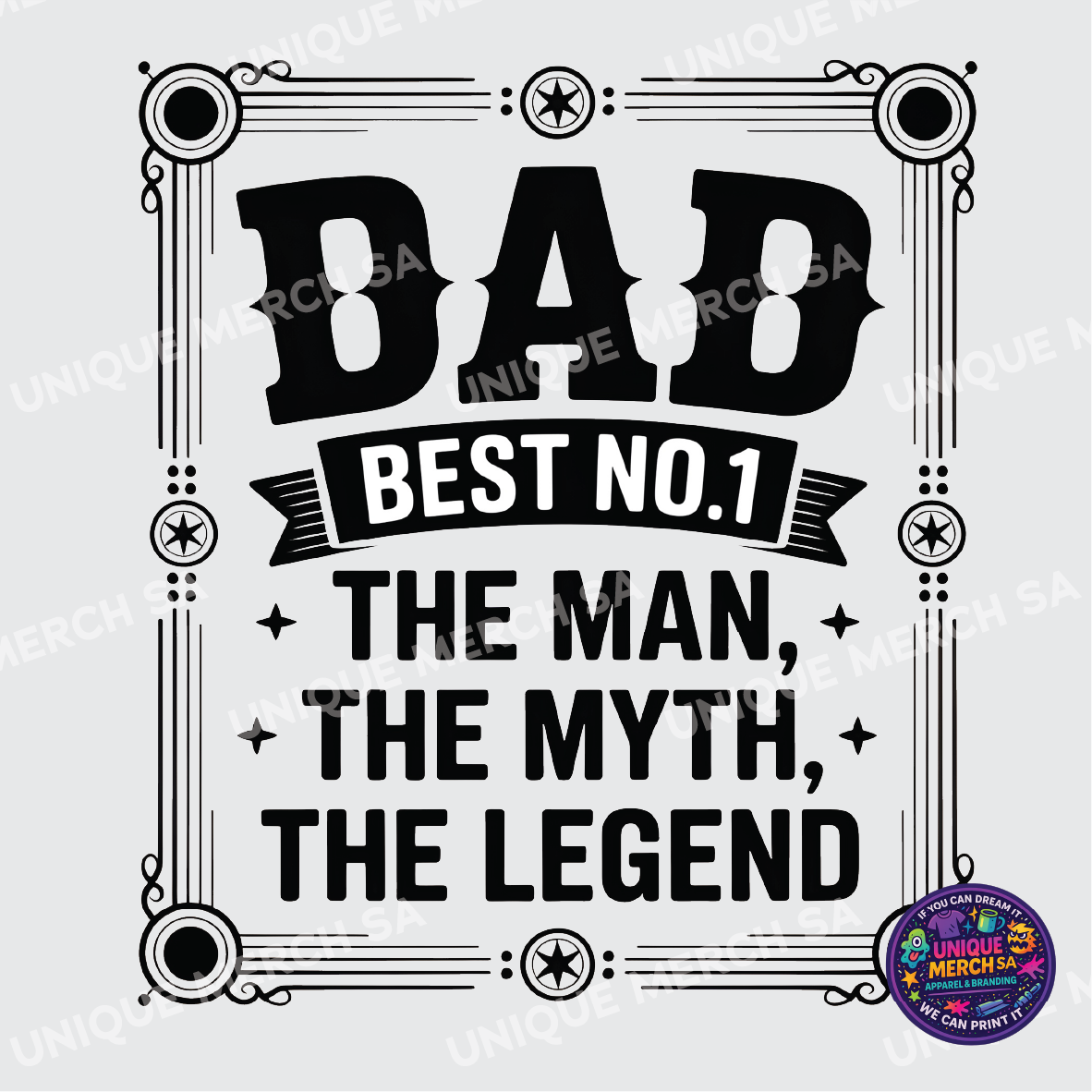 DTF Transfer - Father's Day Special - DAD Best No.1