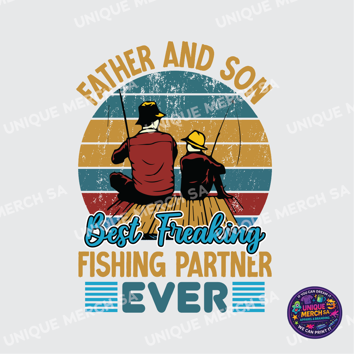DTF Transfer - Father's Day Special - Father and Son Fishing Partner