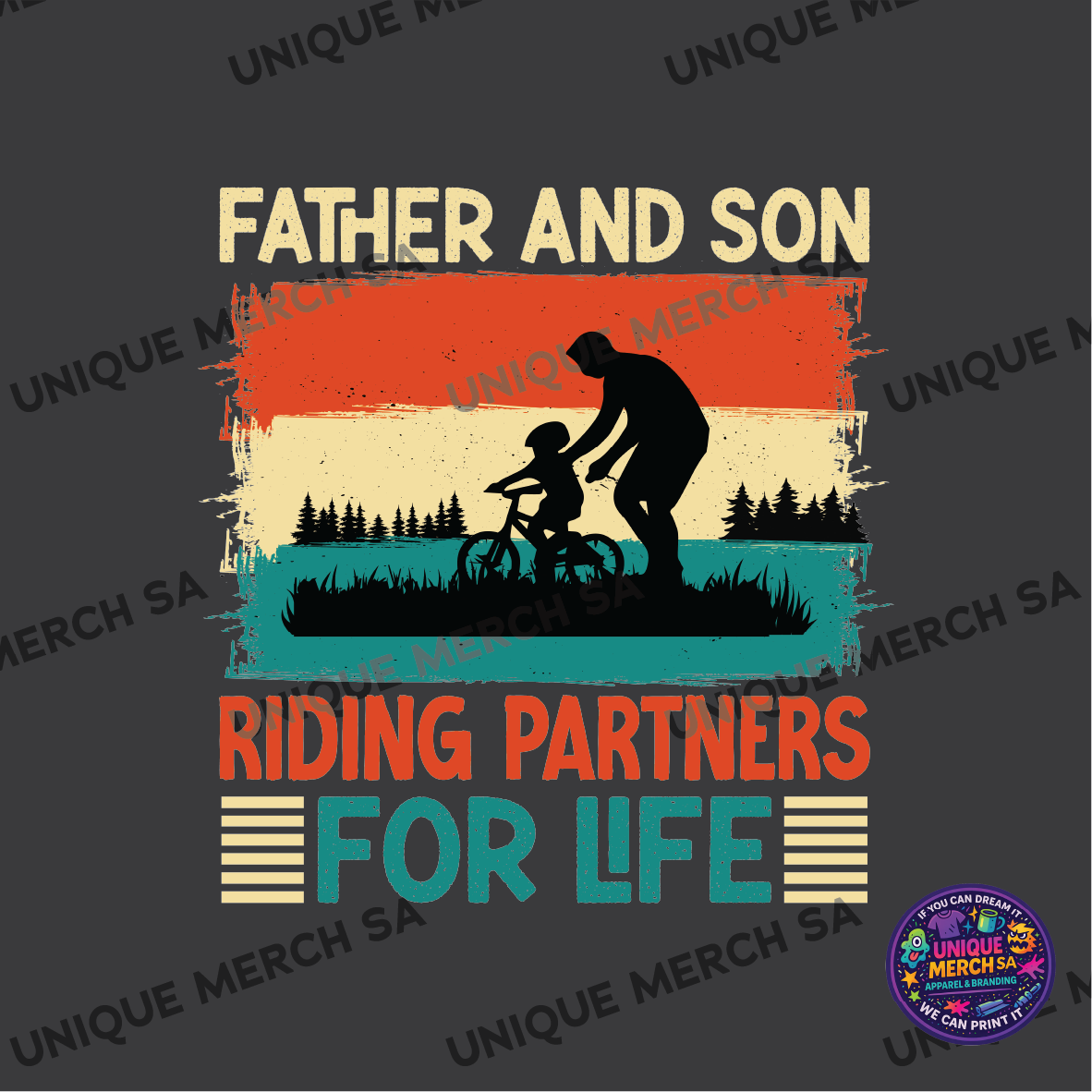 DTF Transfer - Father's Day Special - Riding Partners for Life