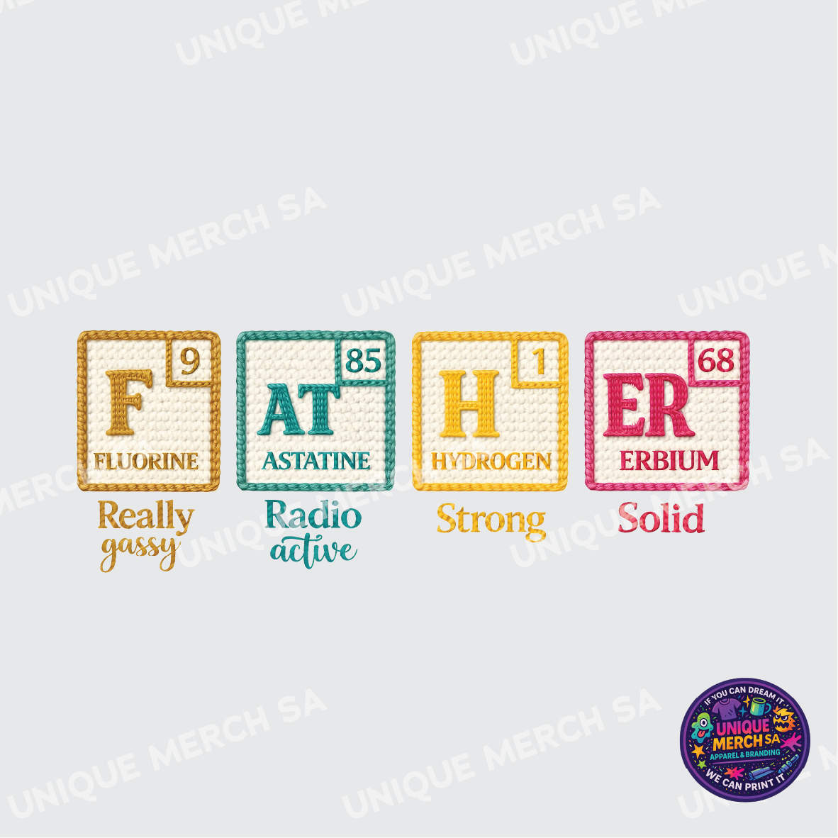 DTF Transfer - Father's Day Special - FATHER 2 (Embroidery Style)