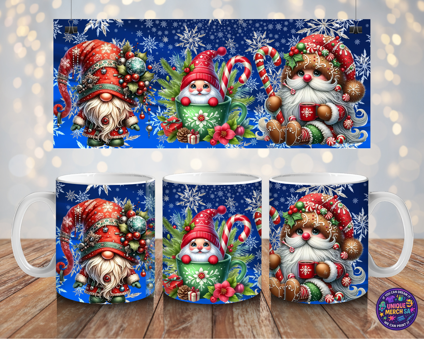Mugs - Christmas Mug - Santa Gnome