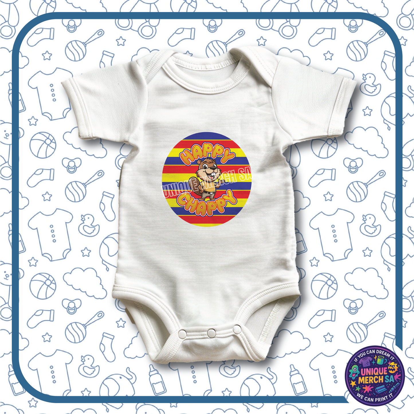 Baby Onesies - Funny Afrikaans - Happy Chappy