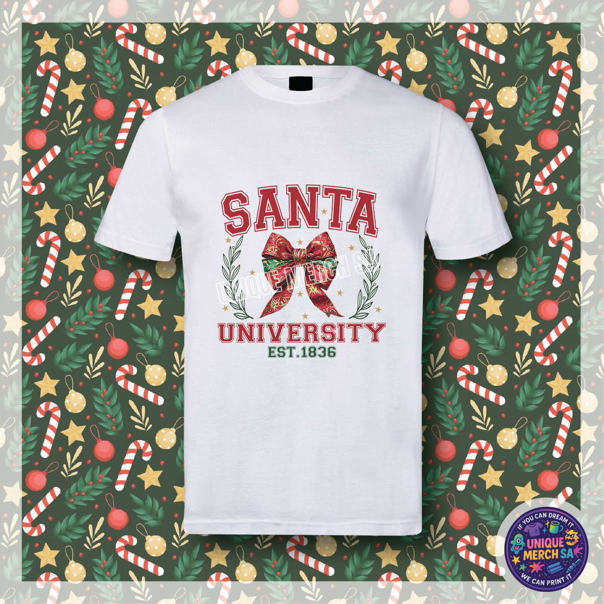 Short Sleeve T-Shirt - Christmas - Santa University