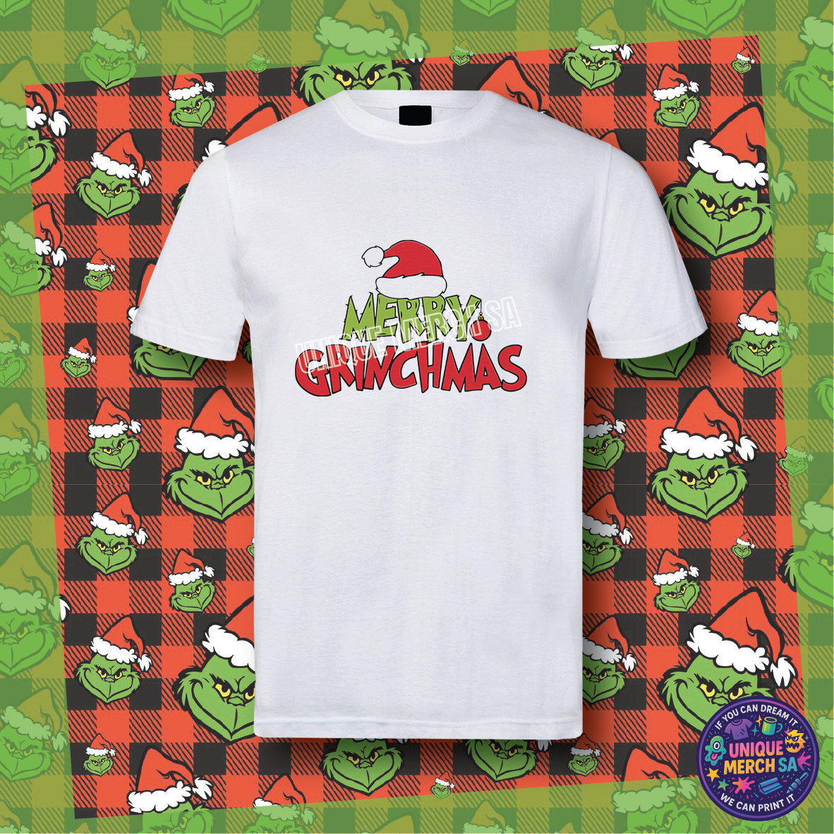 Short Sleeve T-Shirt - Grinchmas - Merry Grinchmas