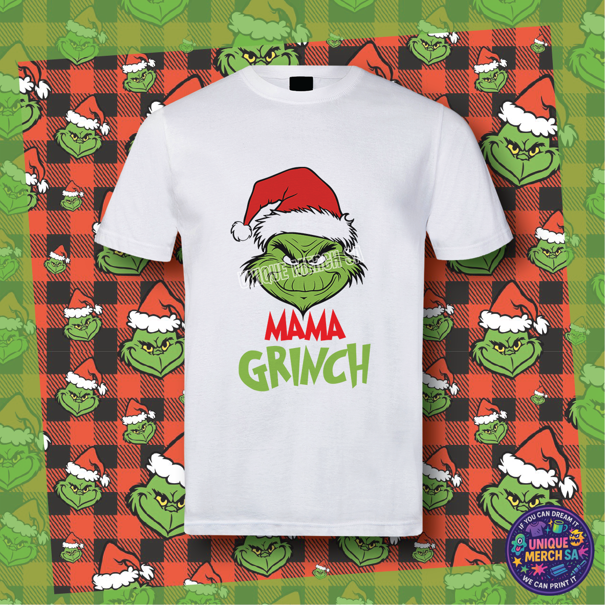 Short Sleeve T-Shirt - Grinchmas - Mama Grinch