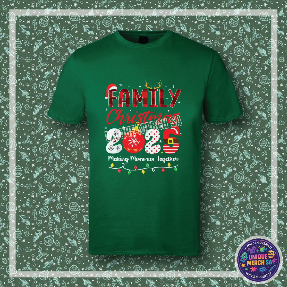 Short Sleeve T-Shirt - Christmas Crew - Family Christmas 2025 1