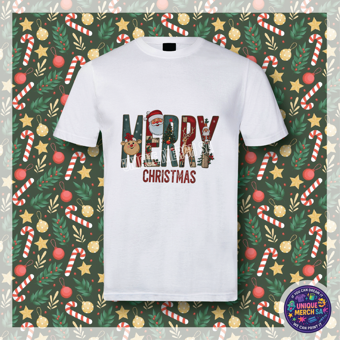 Short Sleeve T-Shirt - Christmas - Merry Christmas