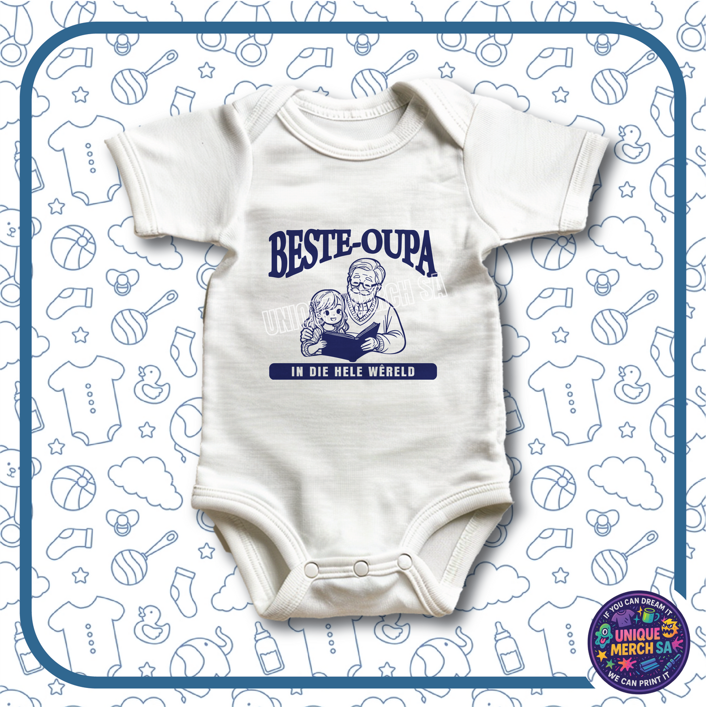 Baby Onesies - Funny Afrikaans - Beste Oupa In Die Wereld