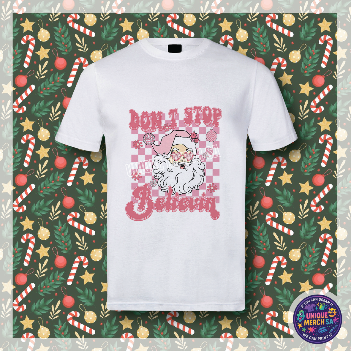 Short Sleeve T-Shirt - Christmas - Don't Stop Believing