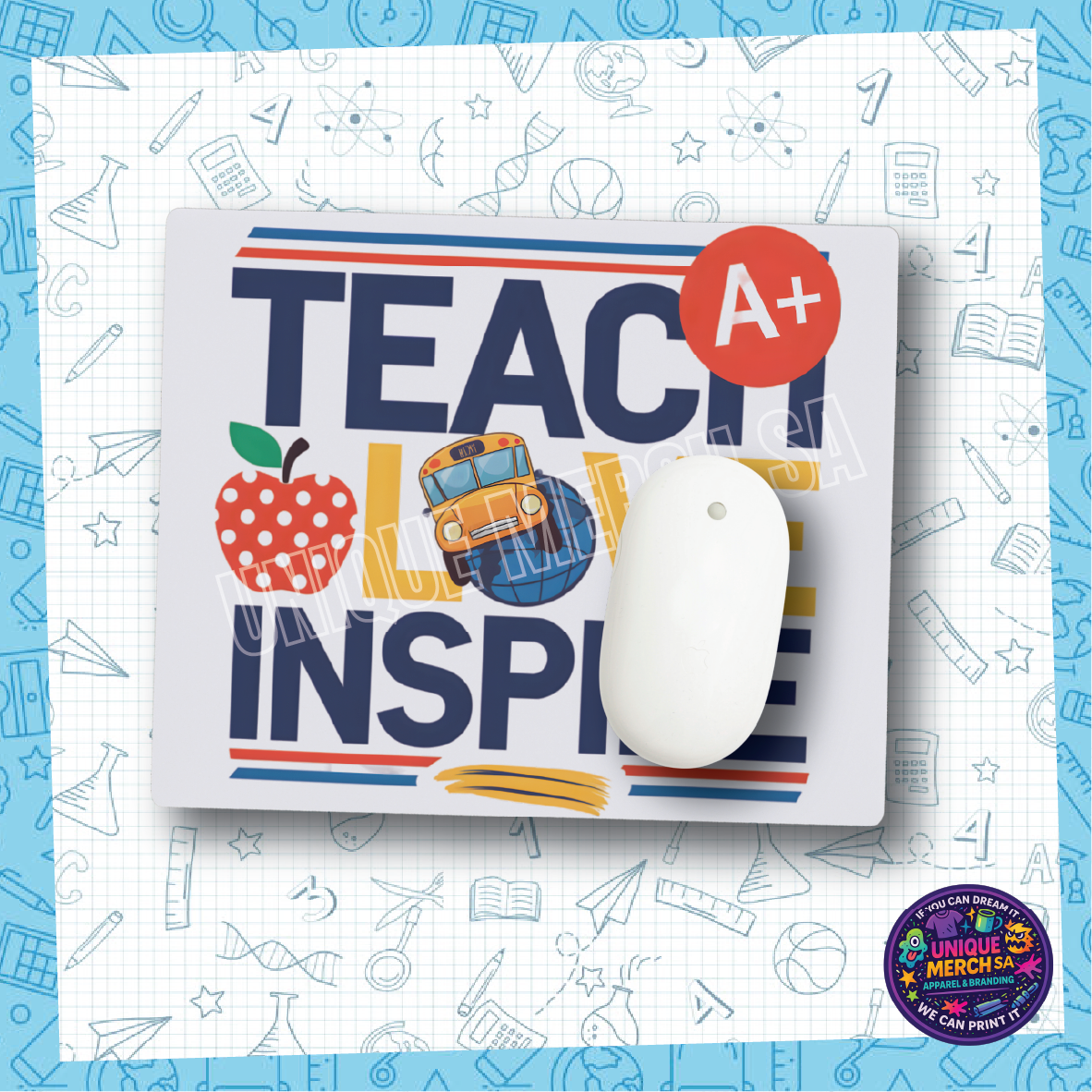 Teacher Mousepads - Teach Love Inspire