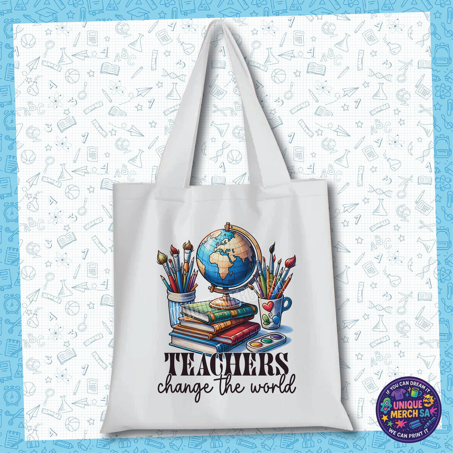 Tote Bags - Teacher - Teachers Changes The World