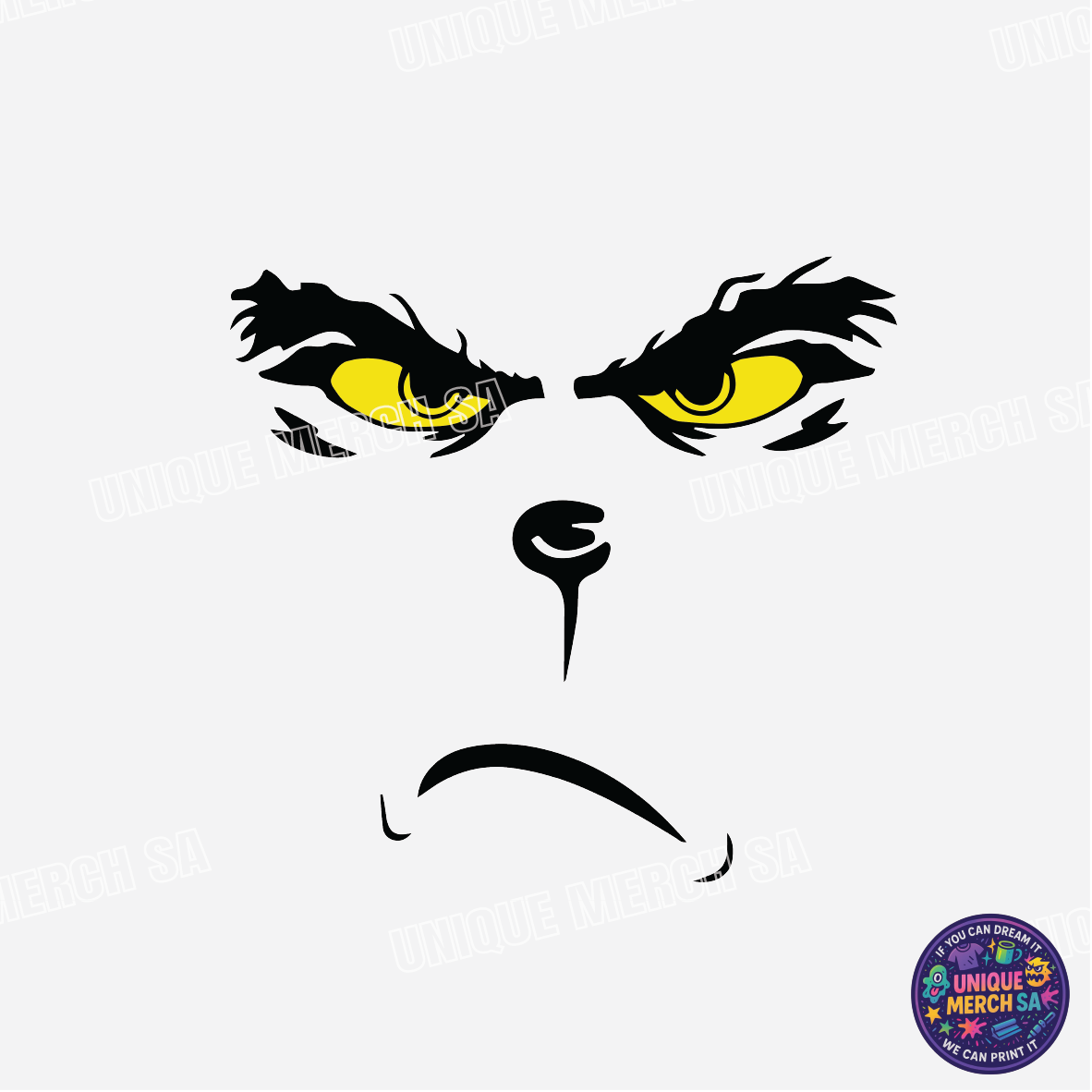 DTF Transfer - Grinchmas - Grinch Frown