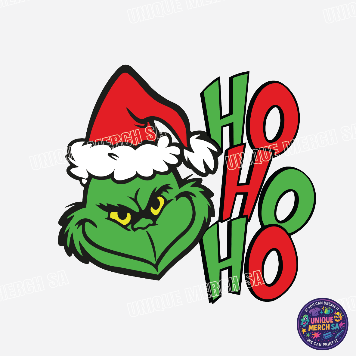 DTF Transfer - Grinchmas - Grinch Ho Ho Ho