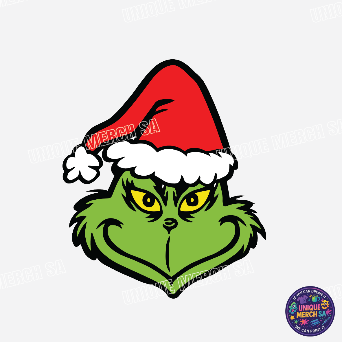 DTF Transfer - Grinchmas - Grinch Face