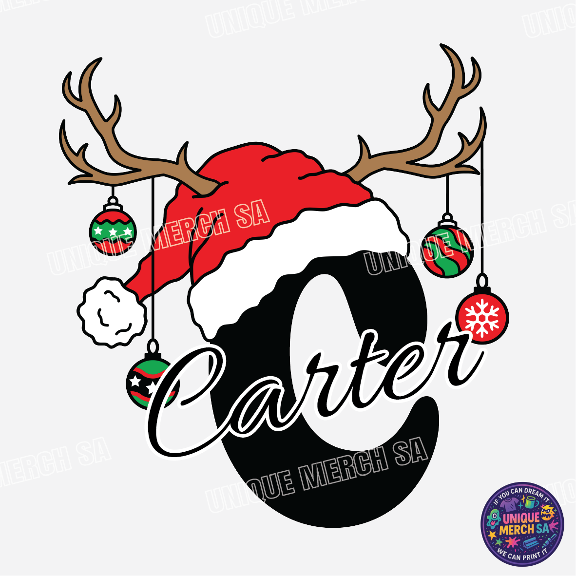 Short Sleeve T-Shirts - Personalised Christmas Tee - C