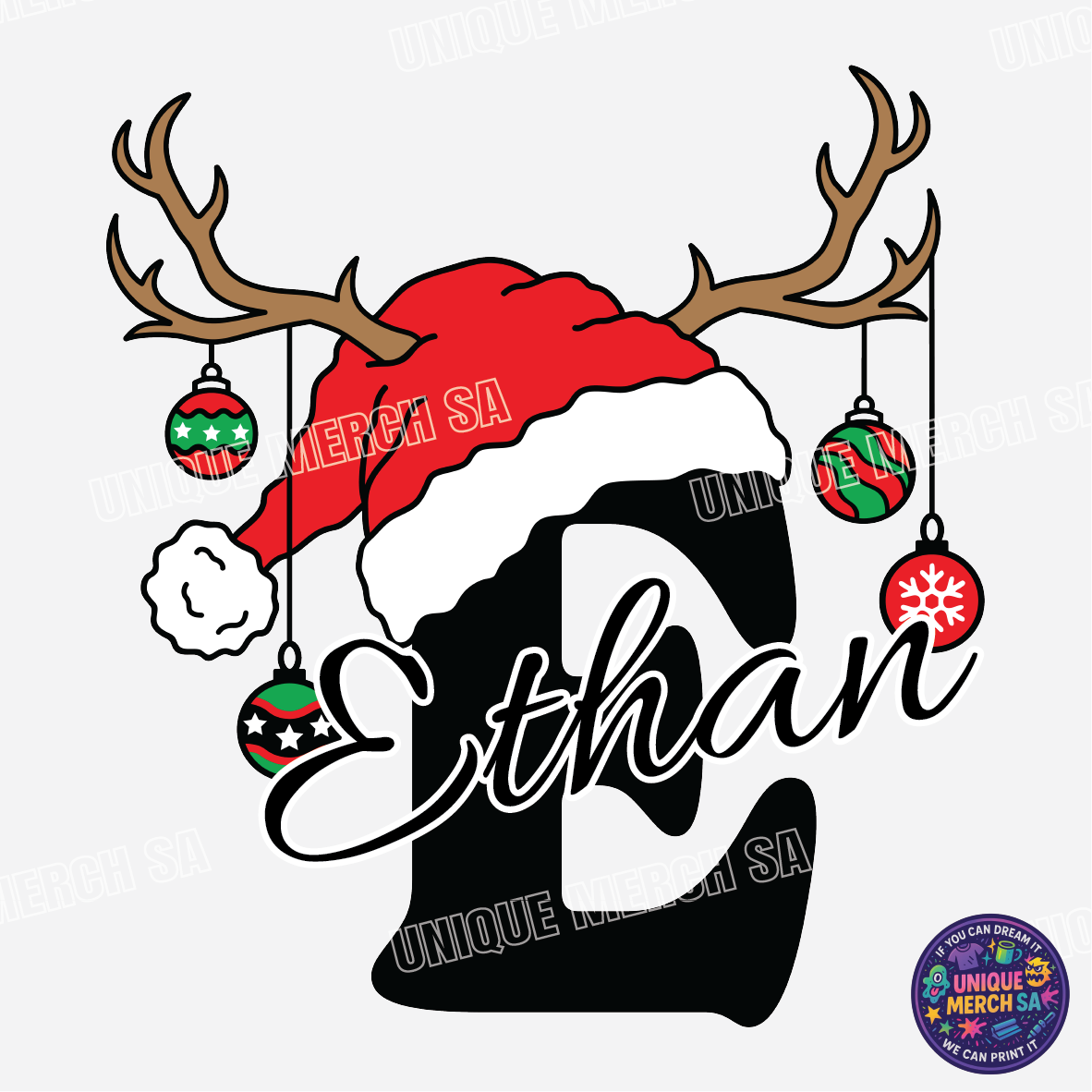 Short Sleeve T-Shirts - Personalised Christmas Tee - E