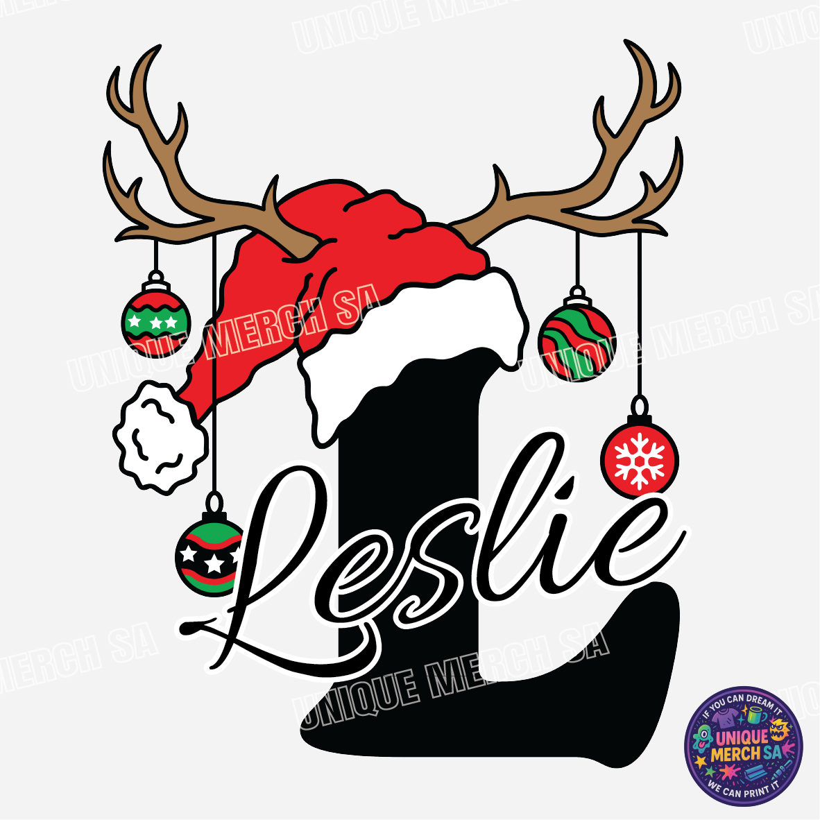 Short Sleeve T-Shirts - Personalised Christmas Tee - L