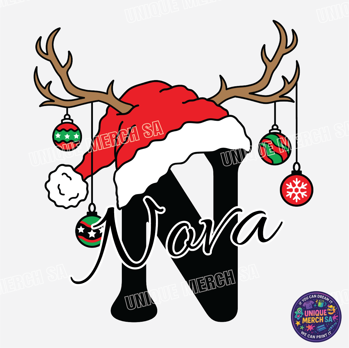 Short Sleeve T-Shirts - Personalised Christmas Tee - N