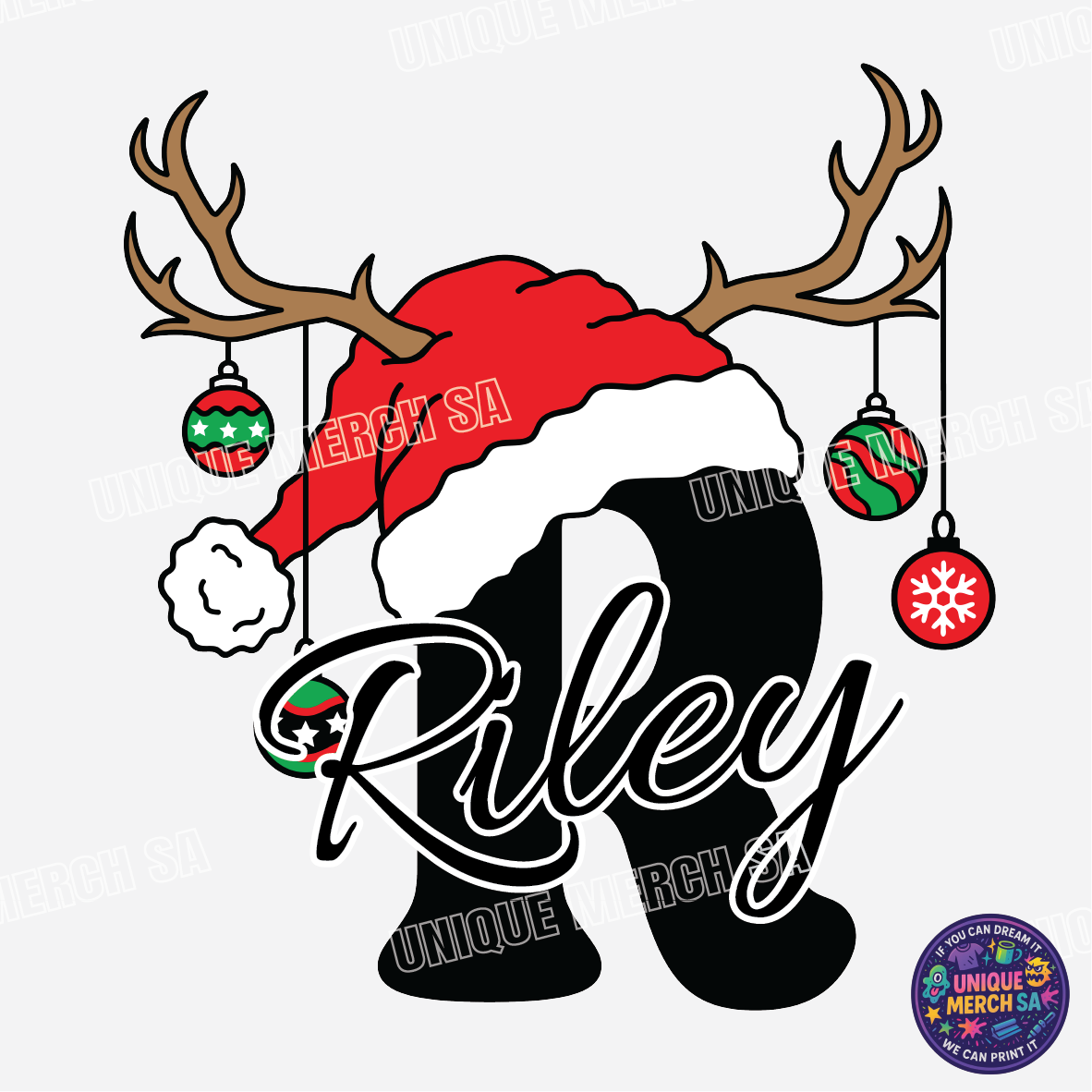 Short Sleeve T-Shirts - Personalised Christmas Tee - R