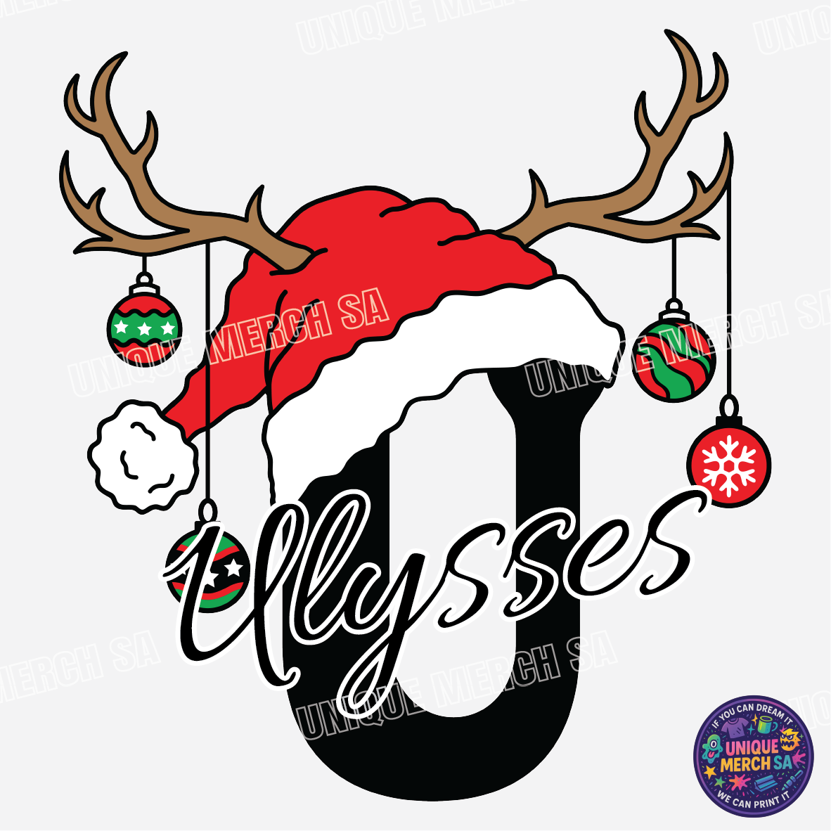 Short Sleeve T-Shirts - Personalised Christmas Tee - U