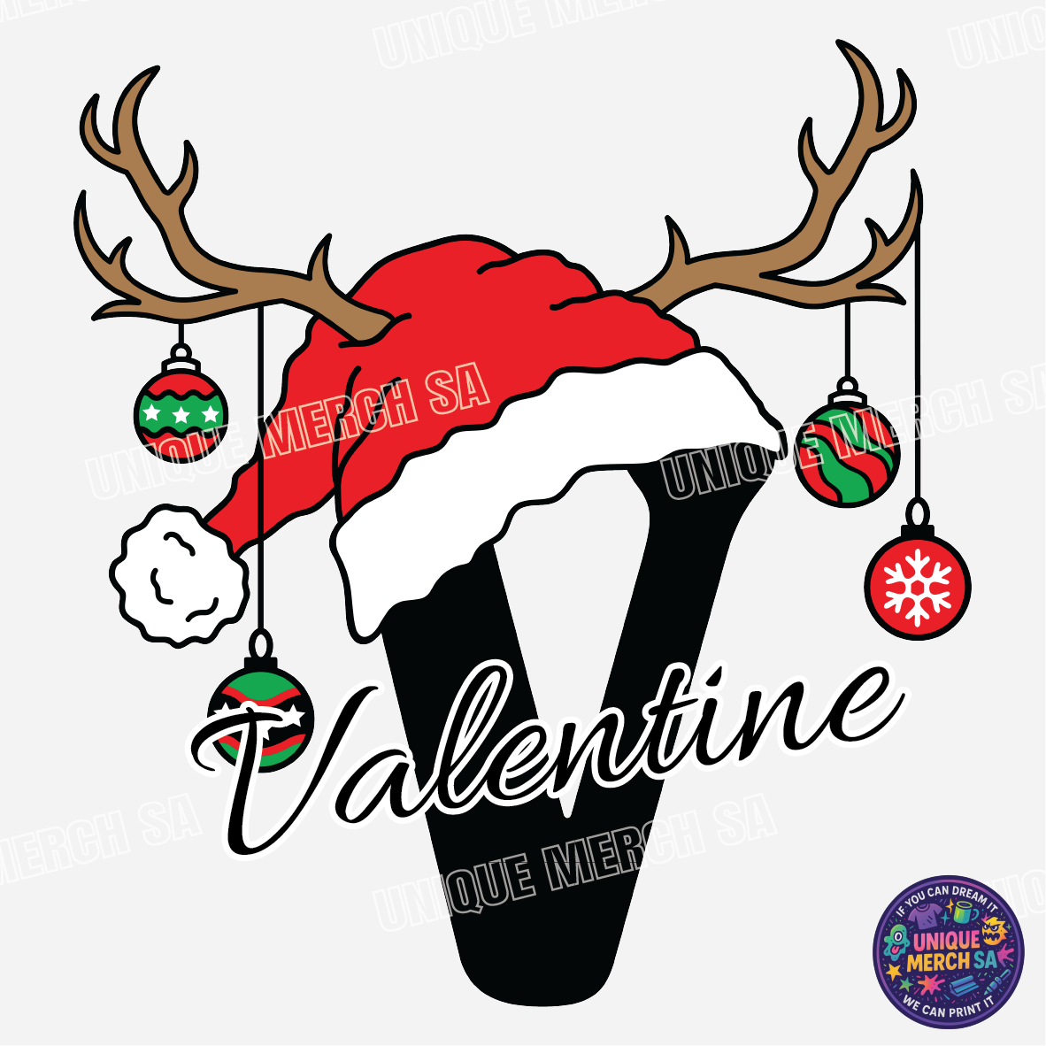 Short Sleeve T-Shirts - Personalised Christmas Tee - V