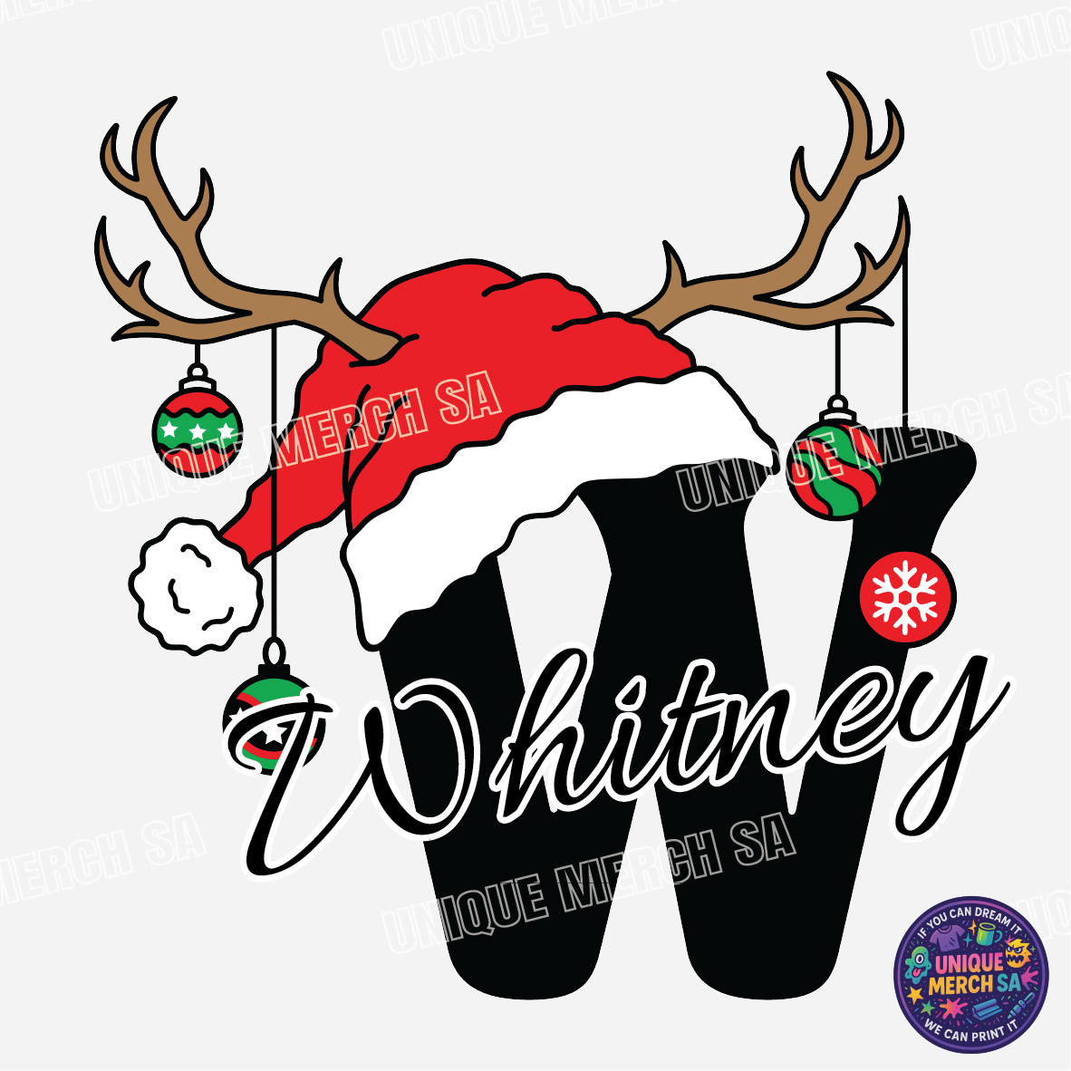 Short Sleeve T-Shirts - Personalised Christmas Tee - W