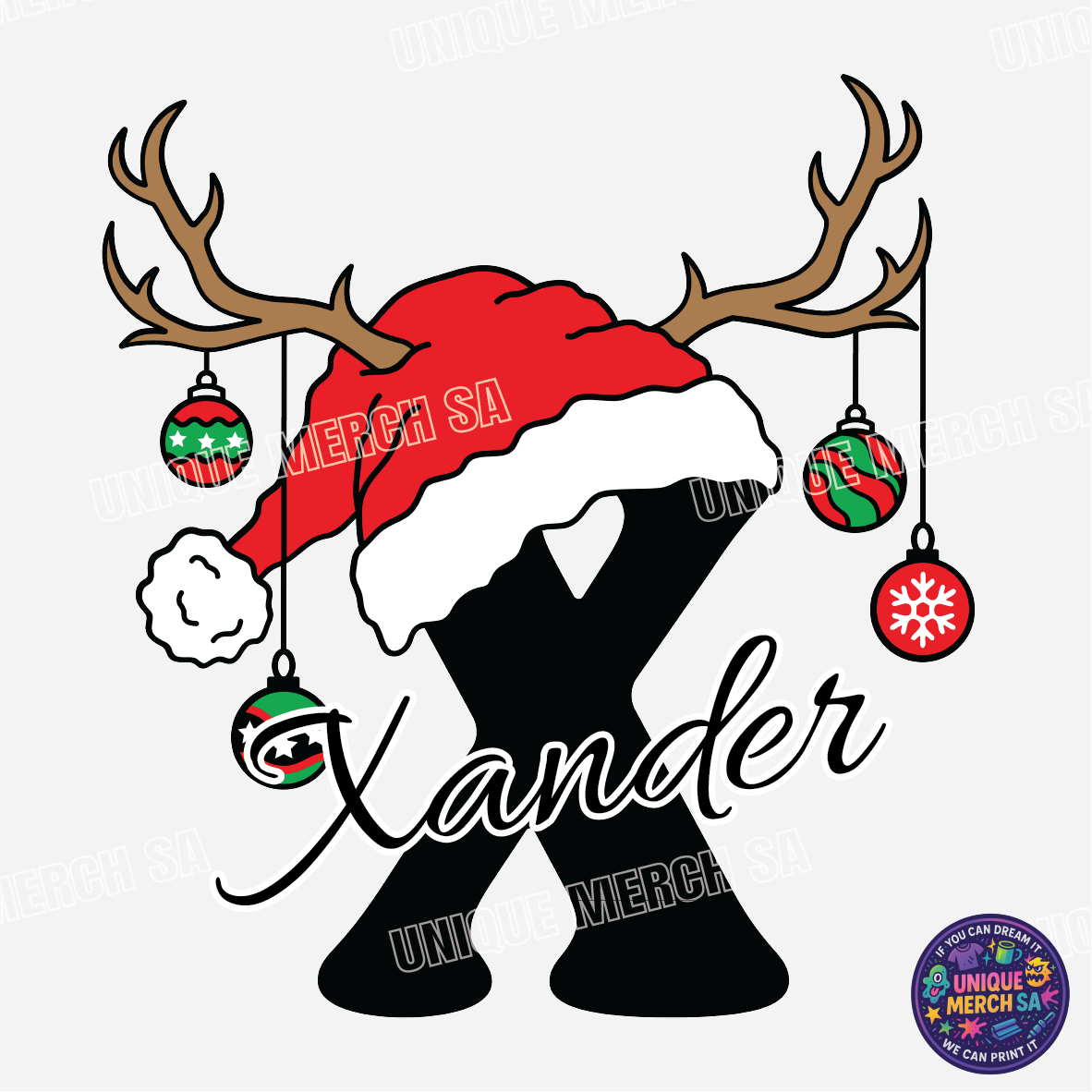 Short Sleeve T-Shirts - Personalised Christmas Tee - X