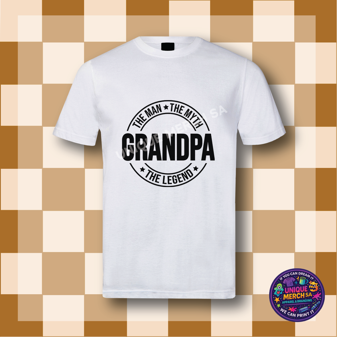 Short Sleeve T-Shirt - Father's Day - Grandpa The Man, The Myth, The Legend