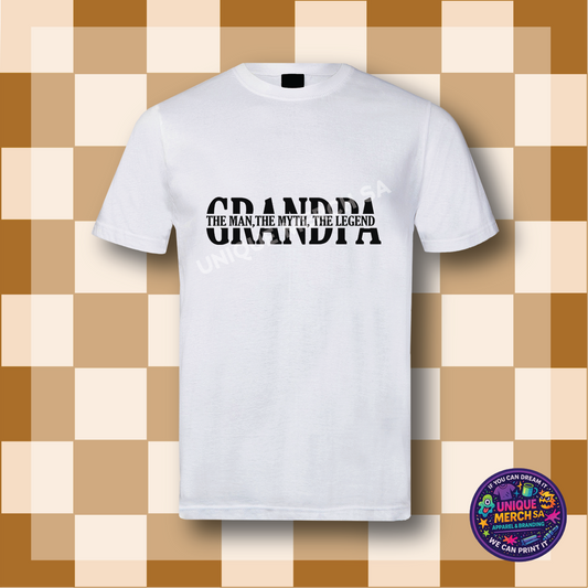 Short Sleeve T-Shirt - Father's Day - Grandpa The Man, The Myth, The Legend 3
