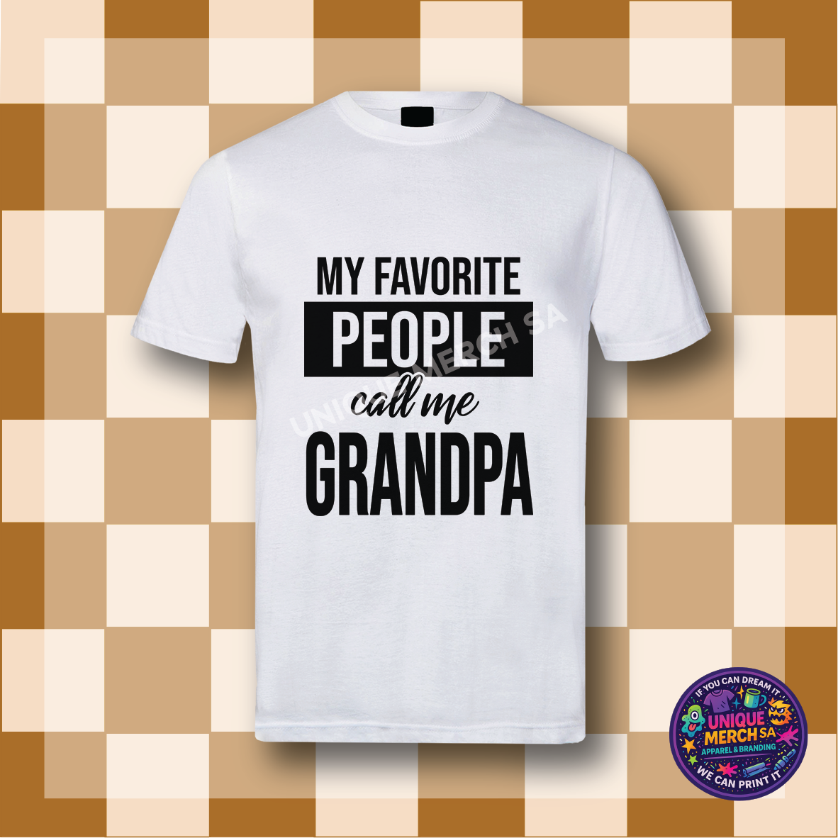 Short Sleeve T-Shirt - Father's Day - My favourite people call me Grandpa