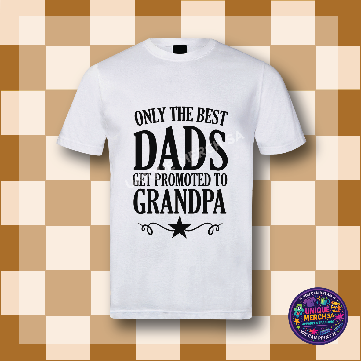 Short Sleeve T-Shirt - Father's Day - Only the best Dads get promted to Grandpa