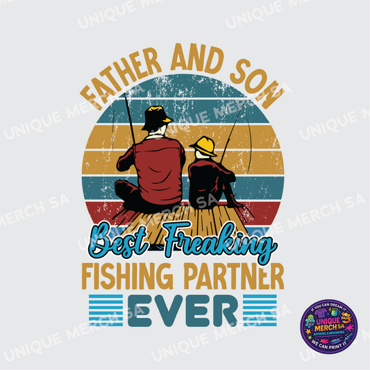DTF Transfer - Father's Day Special - Father and Son Fishing Partner