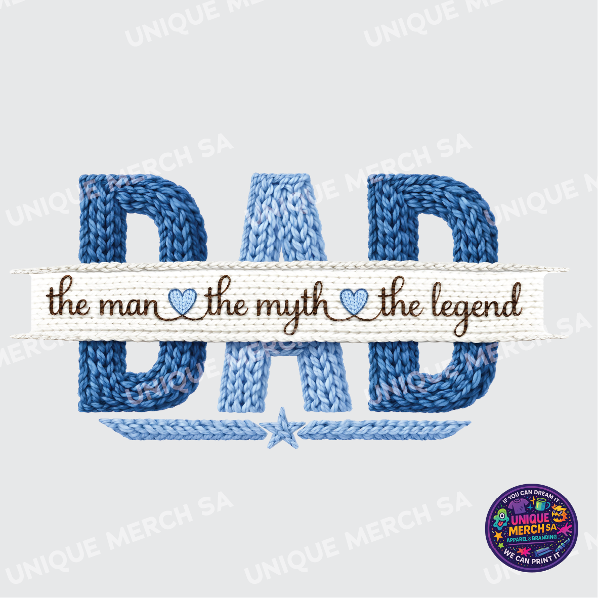 DTF Transfer - Father's Day Special - DAD (Embroidery Style)