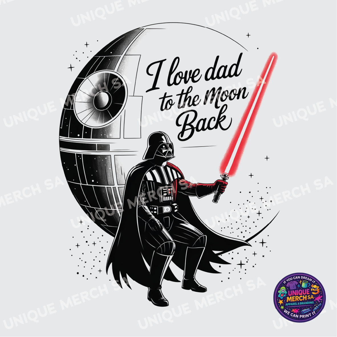 DTF Transfer - Father's Day Special - I Love DAD to the Moon & Back
