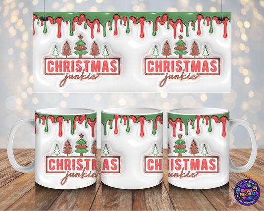 Mugs - Christmas Mug - Christmas Junkie
