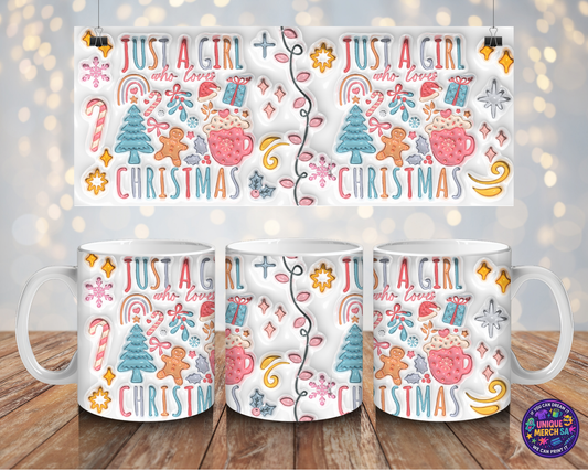 Mugs - Christmas Mug - Just a Girl Who Loves Christmas 2
