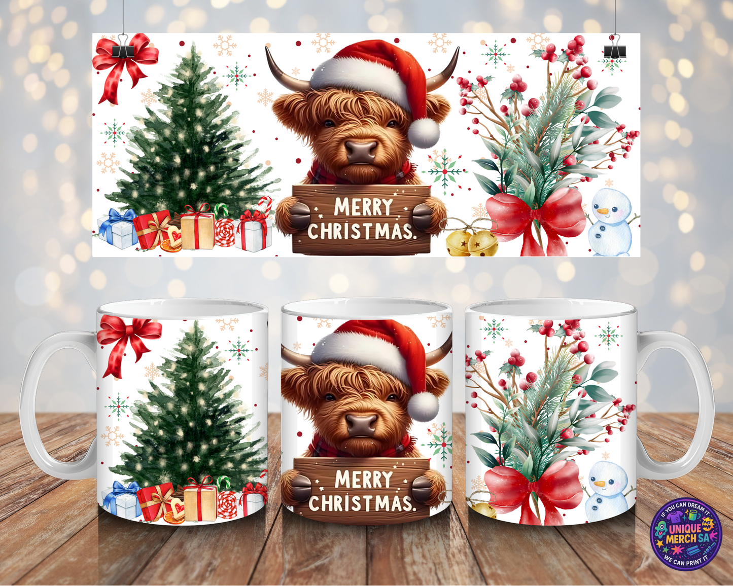 Mugs - Christmas Mug - Merry Christmas Reindeer