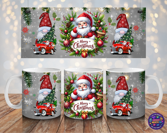 Mugs - Christmas Mug - Merry Christmas Santa