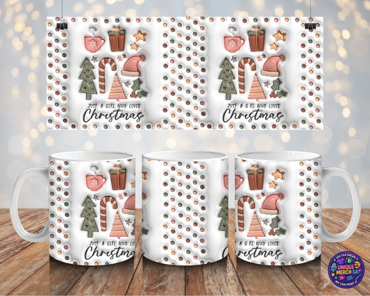 Mugs - Christmas Mug - Just a Girl Who Loves Christmas