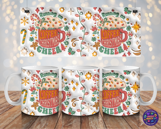 Mugs - Christmas Mug - Running on Christmas Cheer
