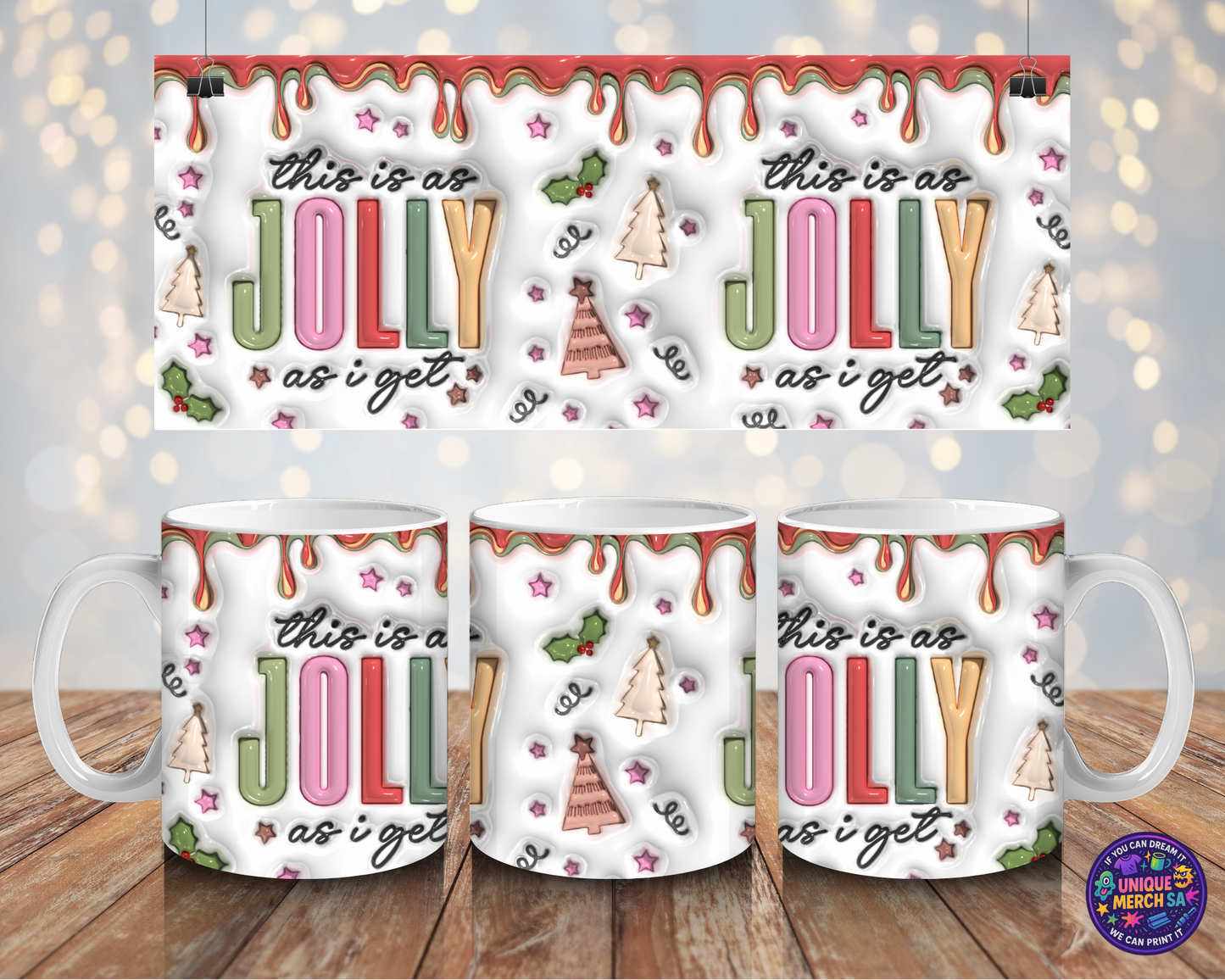 Mugs - Christmas Mug - This Is As Jolly As It Get