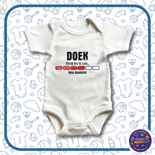 Baby Onesies - Funny Afrikaans - Doek Besig Om Te Laai