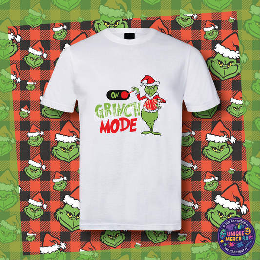 Short Sleeve T-Shirt - Grinchmas - Grinch Mode On