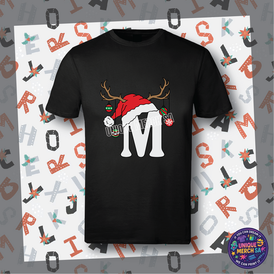 Short Sleeve T-Shirts - Personalised Christmas Tee - M