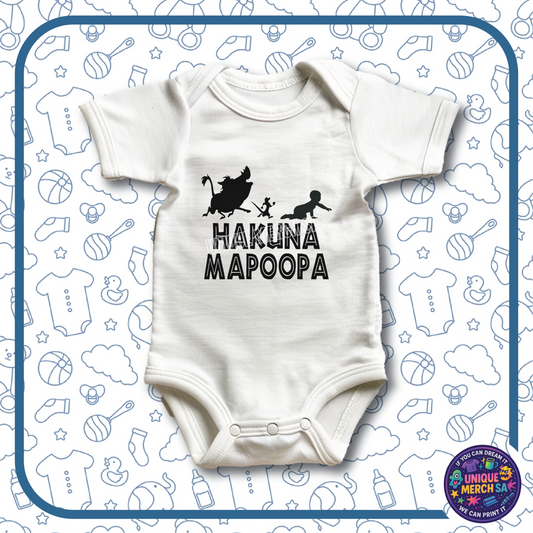 Baby Onesies - Funny Afrikaans - Hakuna Mapoopa