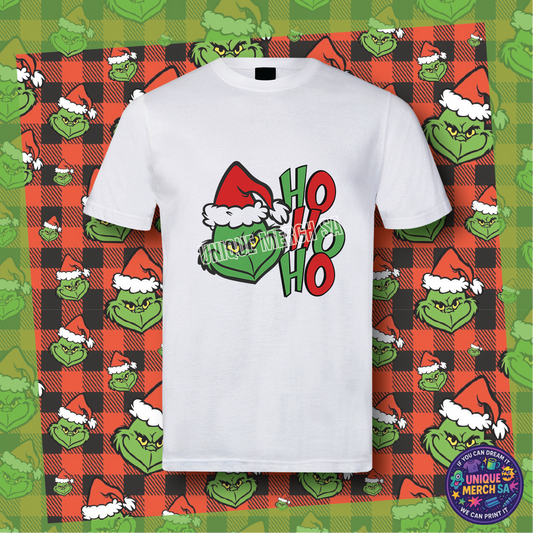 Short Sleeve T-Shirt - Grinchmas - Ho Ho Ho 2
