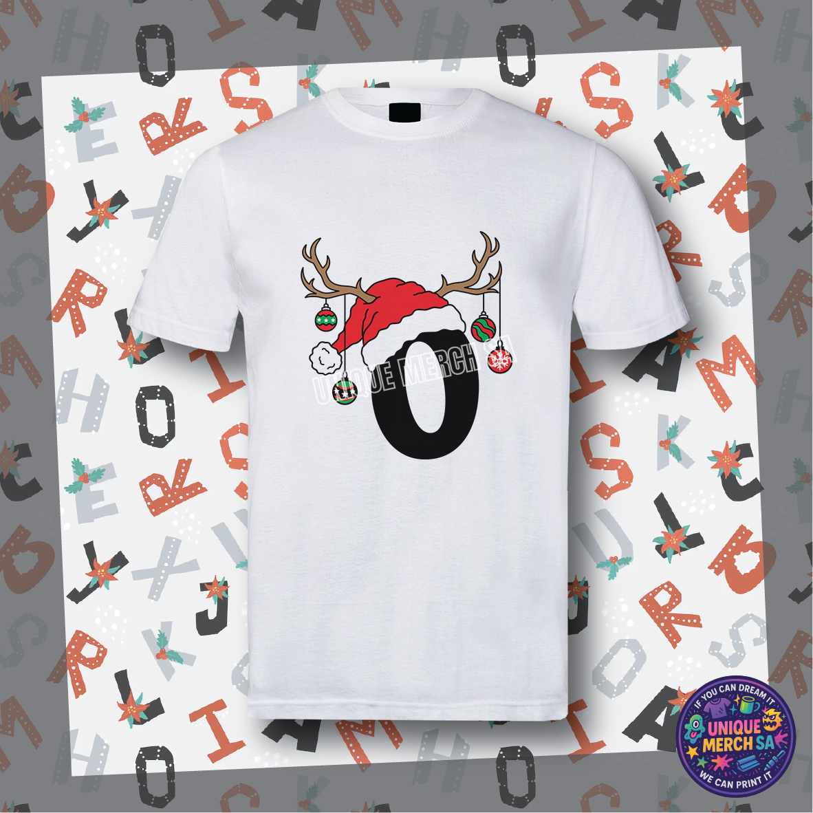 Short Sleeve T-Shirts - Personalised Christmas Tee - O