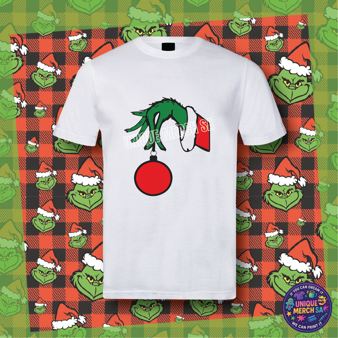 Short Sleeve T-Shirt - Grinchmas - Grinch Ball