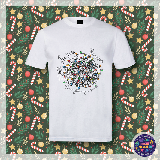 Short Sleeve T-Shirt - Christmas - I'm Fine